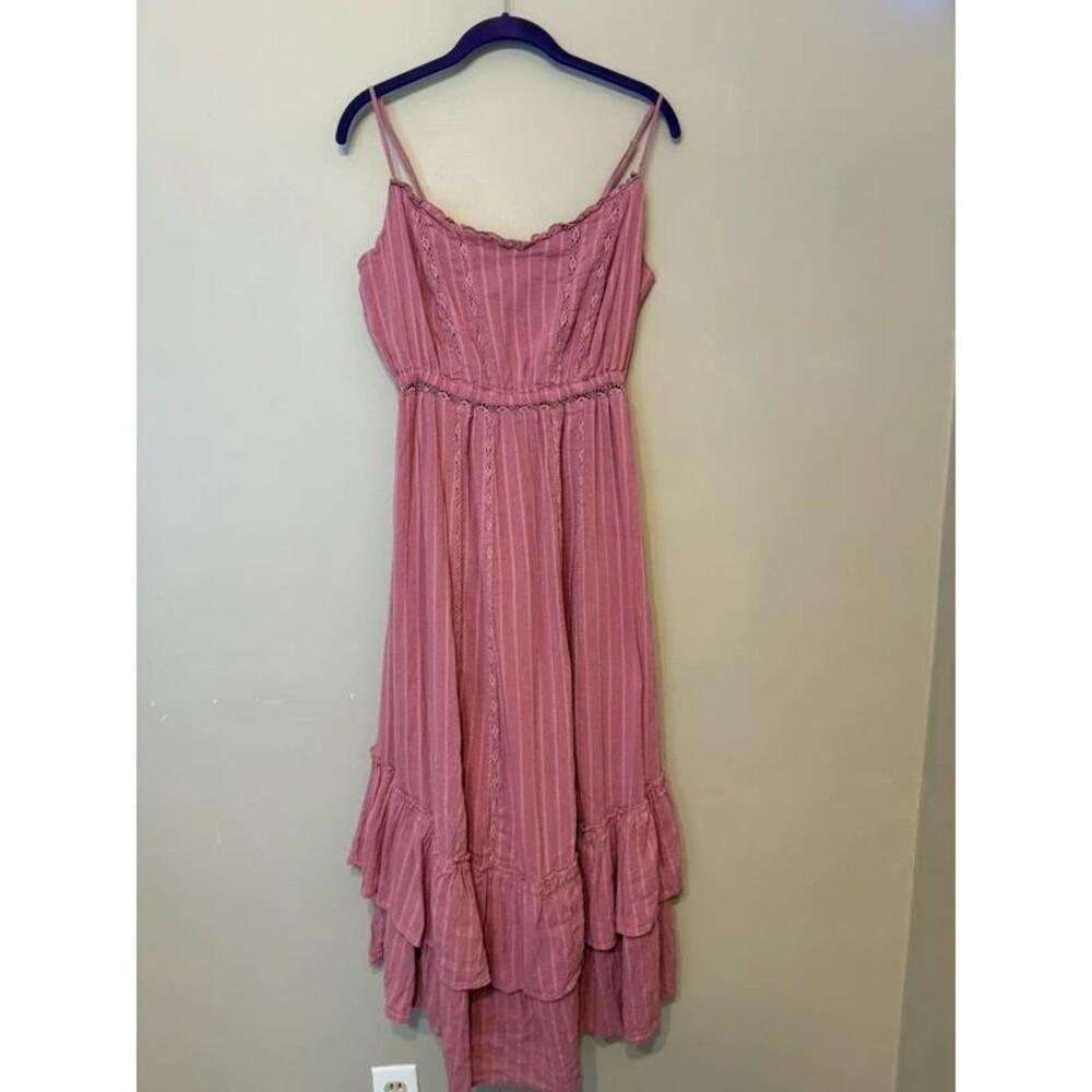 Z Supply Dusty Rose Pink High-Low Midi Dress Medium